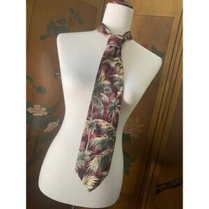 Vintage Tommy Bahama silk necktie with palm trees